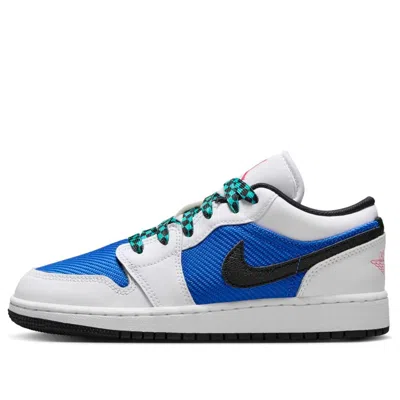 Air Jordan (gs)  1 Low Se 'white Hyper Royal' In Blue