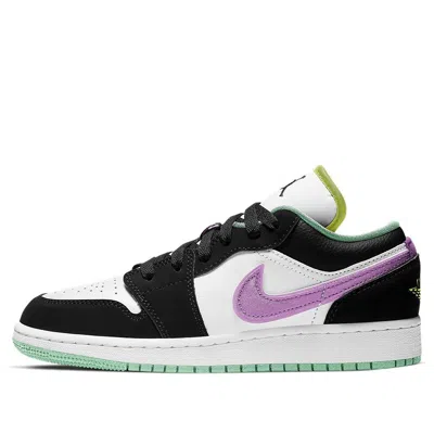 Air Jordan (gs)  1 Low 'white Violet Shock' In Multi