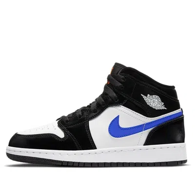 Air Jordan (gs)  1 Mid 'black Racer Blue'