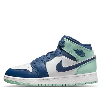 Air Jordan (gs)  1 Mid 'blue Mint'