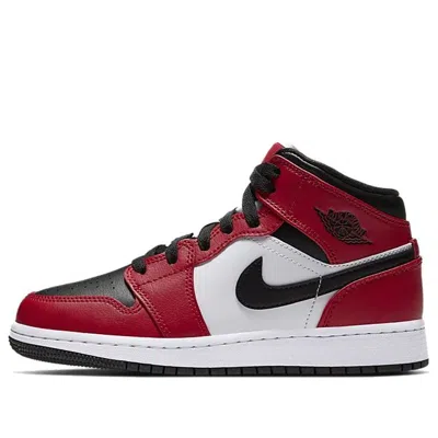 AIR JORDAN (GS) AIR JORDAN 1 MID 'CHICAGO BLACK TOE'