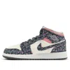 Air Jordan (gs)  1 Mid 'floral Canvas'