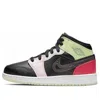 Air Jordan (gs)  1 Mid 'glow In The Dark'