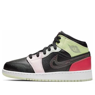 Air Jordan (gs)  1 Mid 'glow In The Dark'