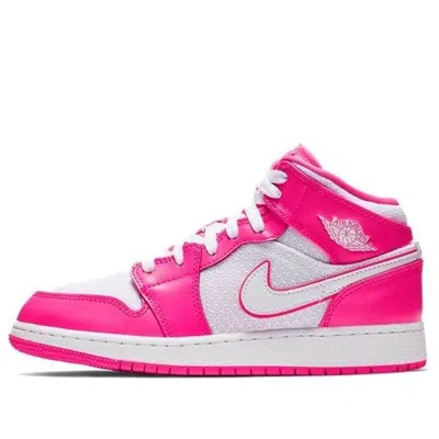 Air Jordan (gs)  1 Mid 'hyper Pink'