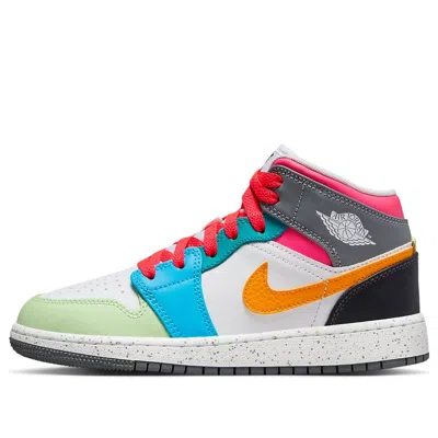 Air Jordan (gs)  1 Mid 'multi-color'