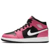 Air Jordan (gs)  1 Mid 'pinksicle' In Pattern