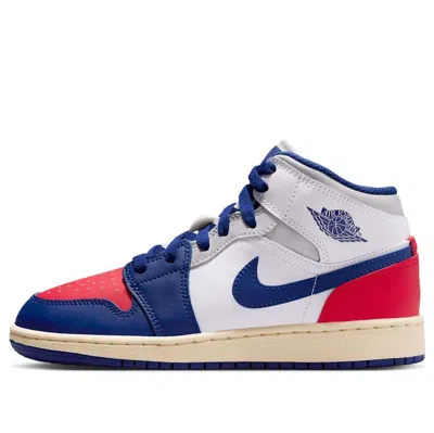 Air Jordan (gs)  1 Mid 'rare Air' In Blue