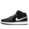 Air Jordan (gs)  1 Mid Se 'black Glitter'