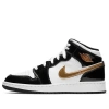 Air Jordan (gs)  1 Mid Se 'black Gold'