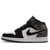 Air Jordan (gs)  1 Mid Se 'camo' In Black