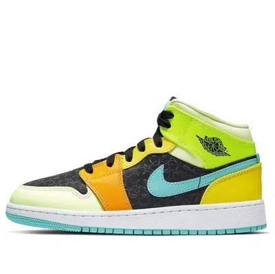 Air Jordan (gs)  1 Mid Se 'clover' In Multi