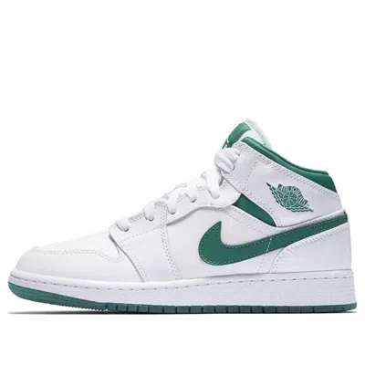 Air Jordan (gs)  1 Mid Se Gc 'white Mystic Green'