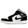 Air Jordan (gs)  1 Mid Se 'glow In The Dark Panda' In Black