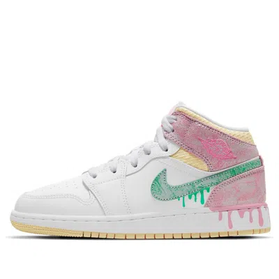 Air Jordan (gs)  1 Mid Se 'ice Cream'