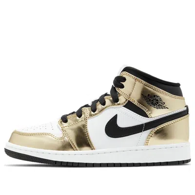 Air Jordan (gs)  1 Mid Se 'metallic Gold'