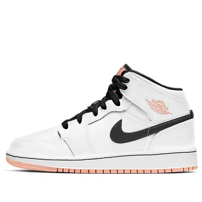 Air Jordan (gs)  1 Mid 'white Arctic Orange'