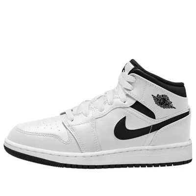 Air Jordan (gs)  1 Mid 'white Black'