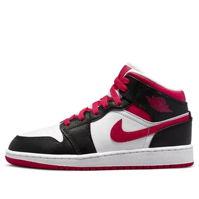 Air Jordan (gs)  1 Mid 'white Very Berry' In Multi
