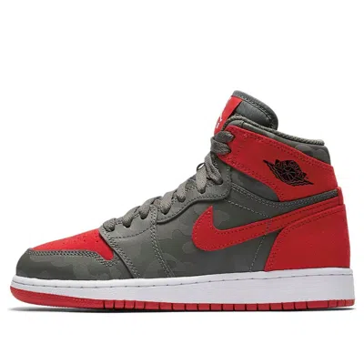 Air Jordan (gs)  1 Retro Hi Prem 'bred Camo'