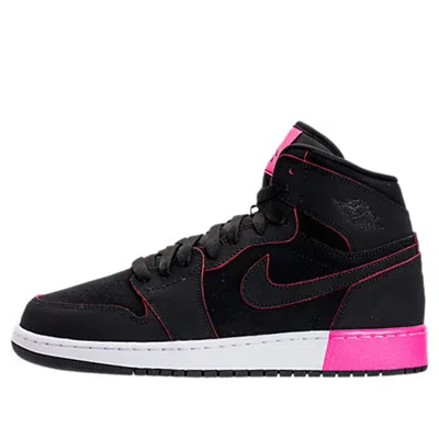 Air Jordan (gs)  1 Retro High 'black Hyper Pink'