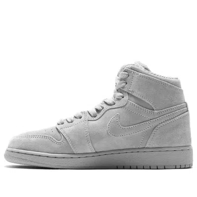 Air Jordan (gs)  1 Retro High 'grey Suede' In Gray