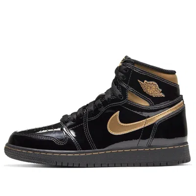 Air Jordan (gs)  1 Retro High Og 'black Metallic Gold'