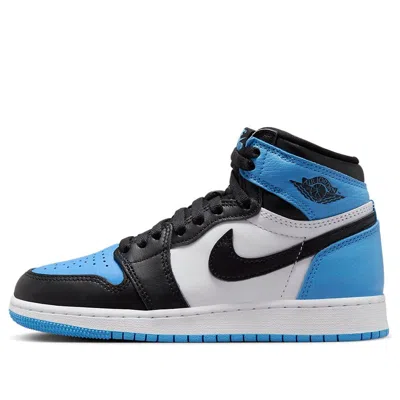Air Jordan (gs)  1 Retro High Og 'unc Toe' In Blue