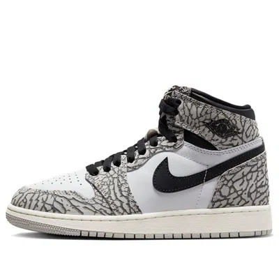 AIR JORDAN (GS) AIR JORDAN 1 RETRO HIGH OG 'WHITE CEMENT'