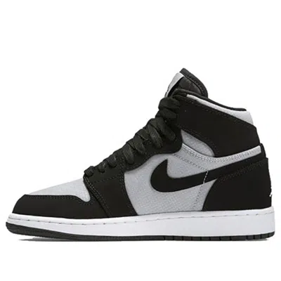 Air Jordan (gs)  1 Retro High 'wolf Grey' In Black