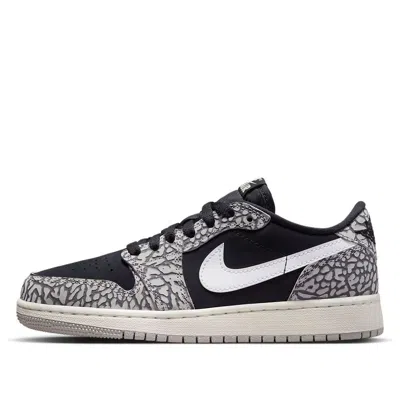 AIR JORDAN (GS) AIR JORDAN 1 RETRO LOW OG 'BLACK CEMENT'