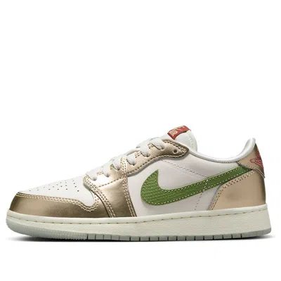 Air Jordan (gs)  1 Retro Low Og 'chinese New Year - Year Of The Dragon' In Gold