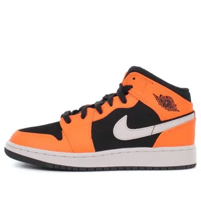 Air Jordan (gs)  1 Retro Mid 'orange Black'