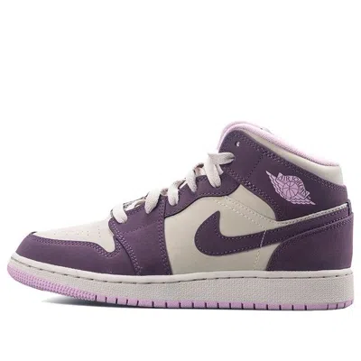 Air Jordan (gs)  1 Retro Mid 'pro Purple' In Multi