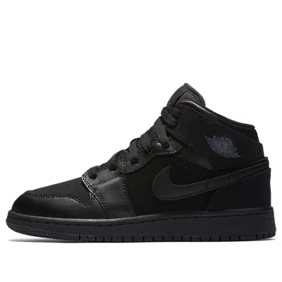Air Jordan (gs)  1 Retro Mid 'triple Black 2016'