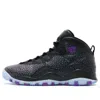 Air Jordan (gs)  10 Retro 'paris' In Black