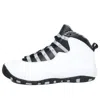Air Jordan (gs)  10 Retro 'steel' 2013 In White