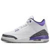 Air Jordan (gs)  3 Retro 'dark Iris' In White