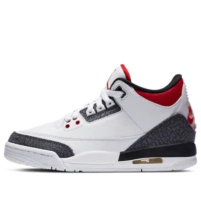 Air Jordan (gs)  3 Retro Denim Se 'fire Red'