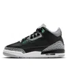 Air Jordan (gs)  3 Retro 'green Glow' In Black