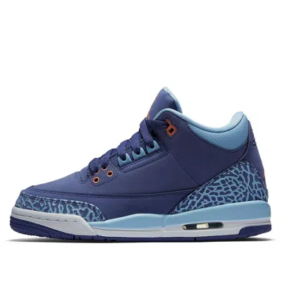 Air Jordan (gs)  3 Retro 'purple Dust' In Blue