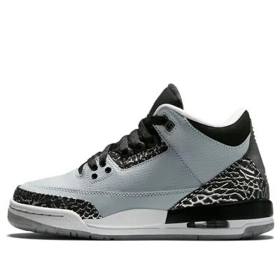 Air Jordan (gs)  3 Retro 'wolf Grey' In Gray