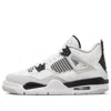 Air Jordan (gs)  4 Retro 'military Black' In White