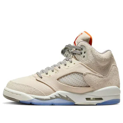 Air Jordan (gs)  5 Retro Se 'craft Light Orewood Brown' In Nude