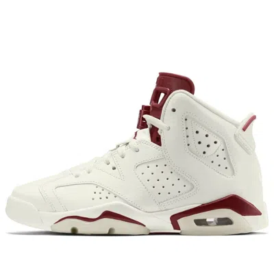 Air Jordan (gs)  6 Retro 'maroon' 2016 International Release In White