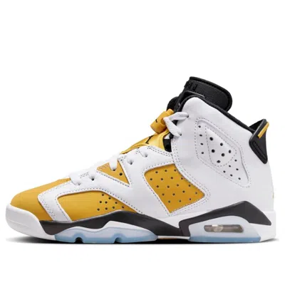 Air Jordan (gs)  6 Retro 'yellow Ochre' In White