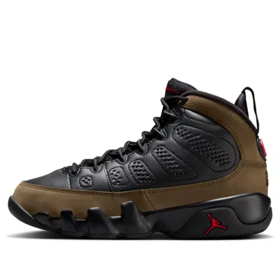 Air Jordan (gs)  9 Retro 'olive' In Black