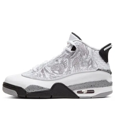 Air Jordan (gs)  Dub Zero 'white Cement' In Animal Print