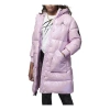 Air Jordan (gs)  Long Down Hooded Coat 'pink' In Purple