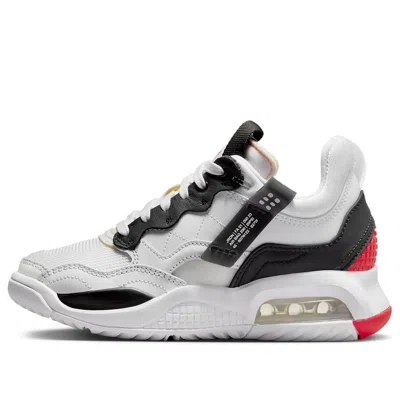 Air Jordan (gs)  Ma2 'light Smoke Grey University Red' In White